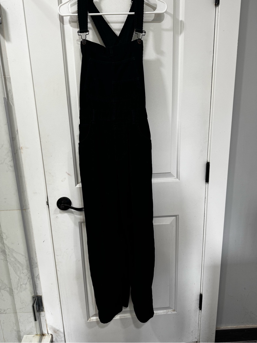 We The Free Black Corduroy Cotton Overalls